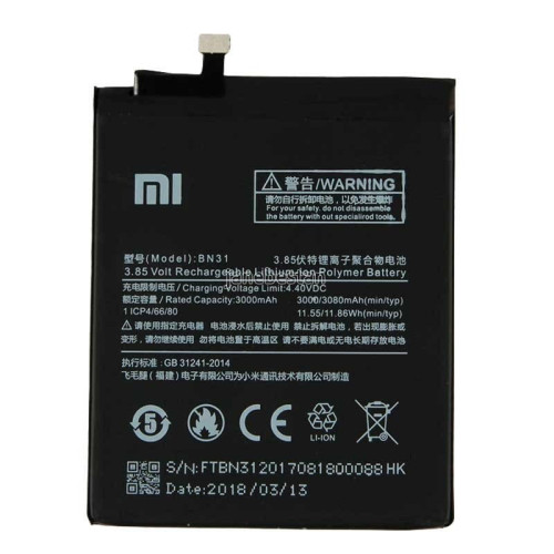 باتری ی شیائومی مدل Xiaomi Note 5A BN31